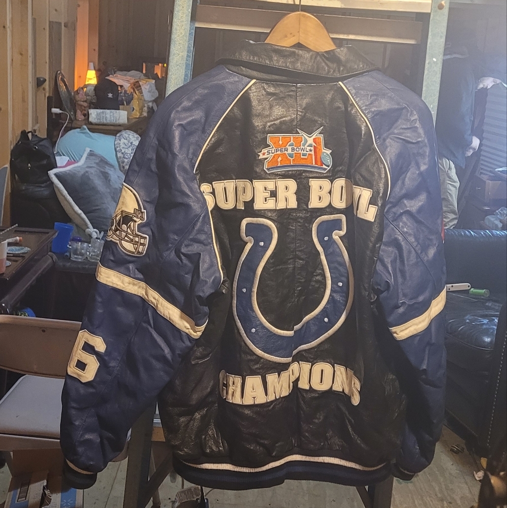 2006 Colts Superbowl leather jacket